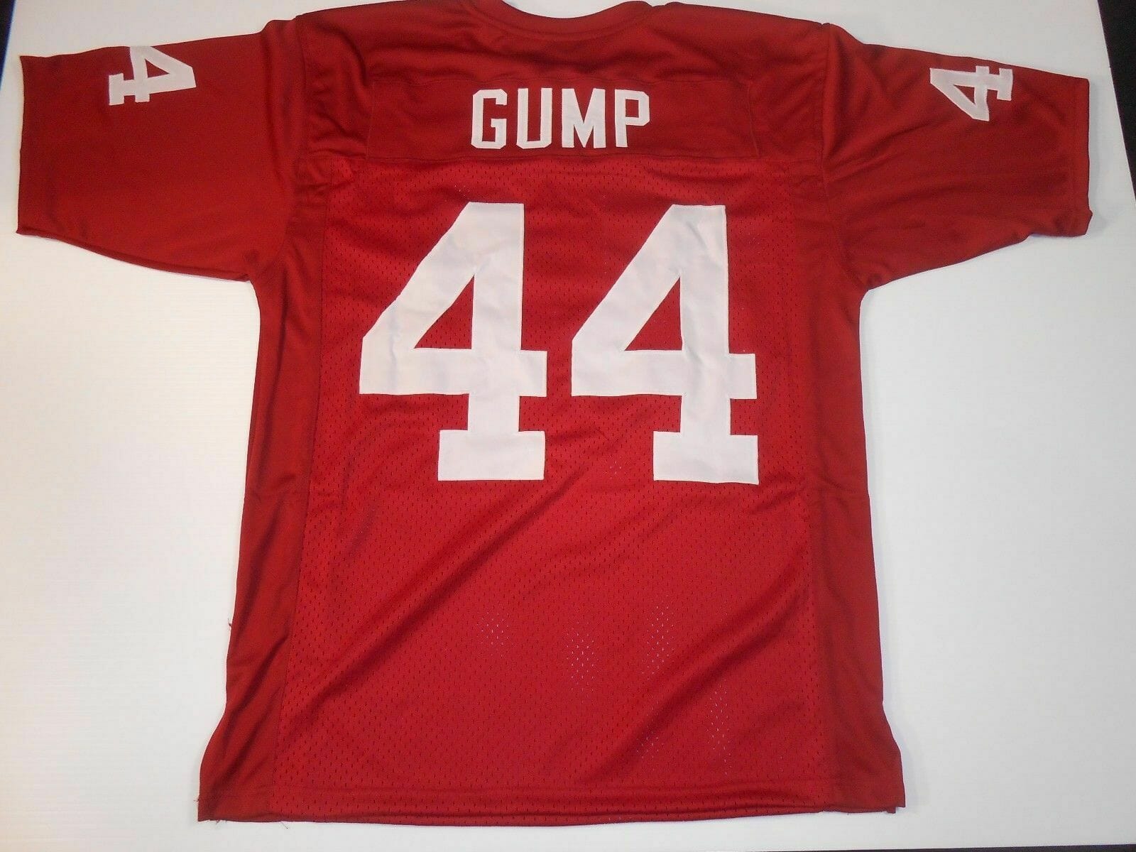 UNSIGNED CUSTOM Sewn Stitched Forrest Gump Movie Red Jersey