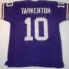 UNSIGNED CUSTOM Sewn Stitched Fran Tarkenton Purple Jersey