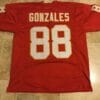 UNSIGNED CUSTOM Sewn Stitched Tony Gonzalez ERROR Red Jersey