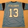 UNSIGNED CUSTOM Sewn Stitched Kelvin Benjamin Blue Jersey