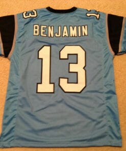 UNSIGNED CUSTOM Sewn Stitched Kelvin Benjamin Blue Jersey