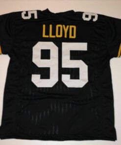 UNSIGNED CUSTOM Sewn Stitched Greg Lloyd Black Jersey
