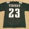 UNSIGNED CUSTOM Sewn Stitched Troy Vincent Green Jersey