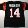 UNSIGNED CUSTOM Sewn Stitched Ken Anderson Black Jersey