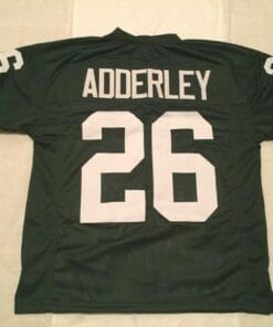 UNSIGNED CUSTOM Sewn Stitched Herb Adderley Green Jersey