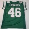 UNSIGNED CUSTOM Sewn Stitched Herm Edwards Green Jersey