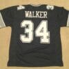 UNSIGNED CUSTOM Sewn Stitched Herschel Walker Blue Jersey