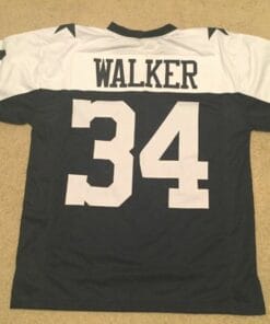 UNSIGNED CUSTOM Sewn Stitched Herschel Walker Thanksgiving Jersey