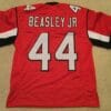 UNSIGNED CUSTOM Sewn Stitched Vic Beasley Jr. Red Jersey