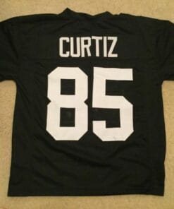 UNSIGNED CUSTOM Sewn Stitched Issac Curtis ERROR Black Jersey
