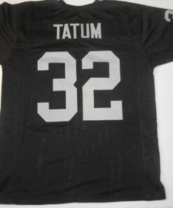 UNSIGNED CUSTOM Sewn Stitched Jack Tatum Black Jersey