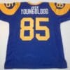 UNSIGNED CUSTOM Sewn Stitched Jack Youngblood Blue Jersey