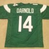 Sam Darnold UNSIGNED CUSTOM Sewn Stitched Green Jersey
