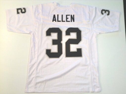 UNSIGNED CUSTOM Sewn Stitched Marcus Allen White Jersey