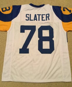 UNSIGNED CUSTOM Sewn Stitched Jackie Slater White Jersey