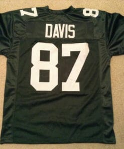 UNSIGNED CUSTOM Sewn Stitched Willie Davis Green Jersey