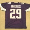 UNSIGNED CUSTOM Sewn Stitched Xavier Rhodes Purple Jersey