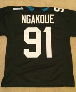 UNSIGNED CUSTOM Sewn Stitched Yannick Ngakoue Black ERROR Jersey