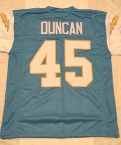 UNSIGNED CUSTOM Sewn Stitched Speedy Duncan Powder Blue Jersey