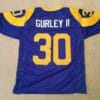 UNSIGNED CUSTOM Sewn Stitched Todd Gurley Old Style Blue Jersey