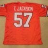 UNSIGNED CUSTOM Sewn Stitched Tom Jackson Orange Jersey