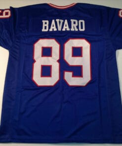 UNSIGNED CUSTOM Sewn Stitched Mark Bavaro Blue Jersey