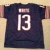 UNSIGNED CUSTOM Sewn Stitched Kevin White Blue Jersey