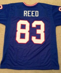 UNSIGNED CUSTOM Sewn Stitched Andre Reed Blue Jersey