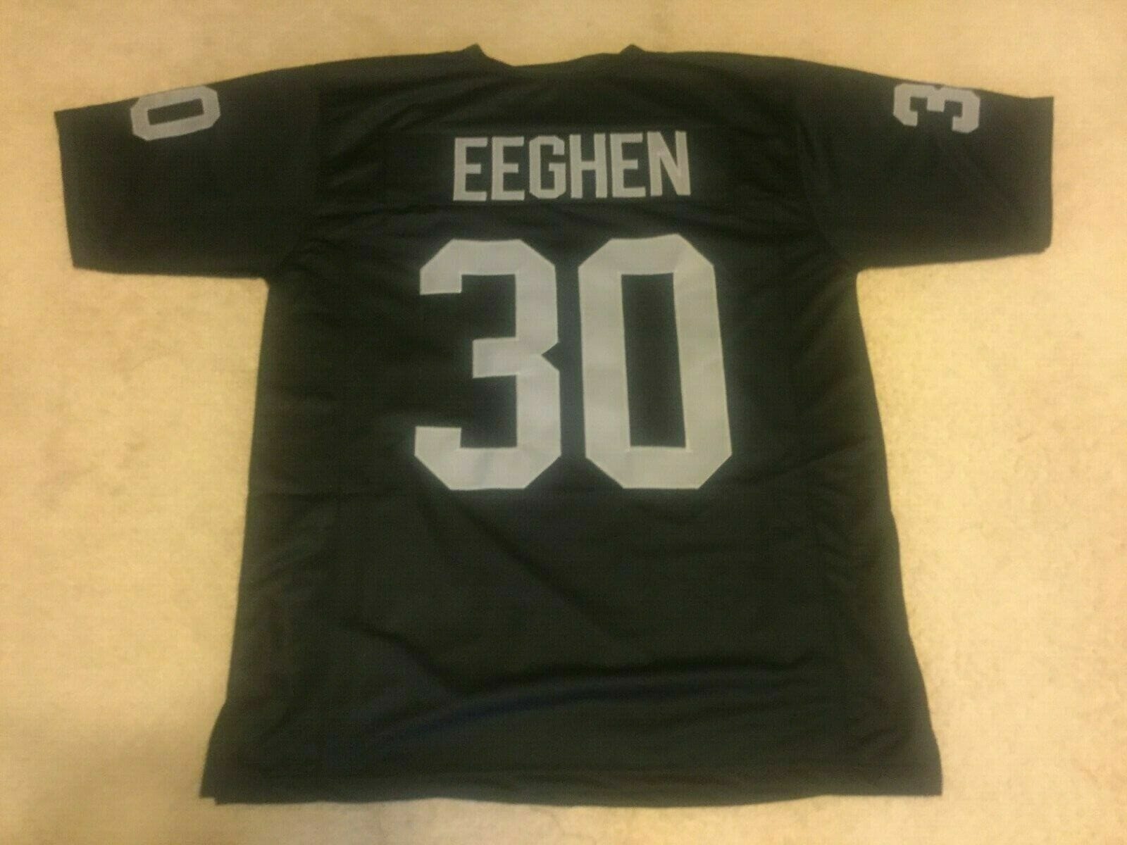 UNSIGNED CUSTOM Sewn Stitched Mark Van Eeghen ERROR Jersey