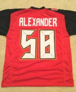 UNSIGNED CUSTOM Sewn Stitched Kwon Alexander Red Jersey