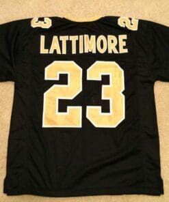 UNSIGNED CUSTOM Sewn Stitched Marshon Lattimore Black Jersey
