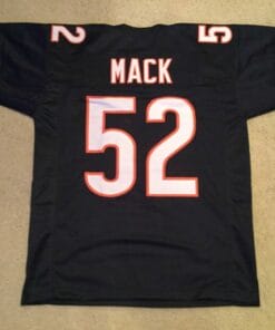UNSIGNED CUSTOM Sewn Stitched Khalil Mack Blue Jersey