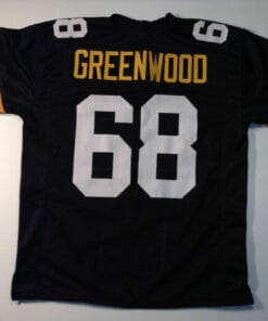 UNSIGNED CUSTOM Sewn Stitched L.C. Greenwood Black Jersey