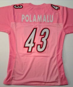 Troy Polamalu UNSIGNED CUSTOM Pink Jersey