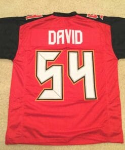 UNSIGNED CUSTOM Sewn Stitched Lavonte David Red Jersey