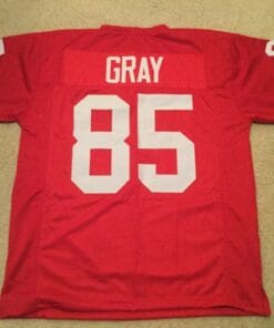 UNSIGNED CUSTOM Sewn Stitched Mel Gray Red Jersey