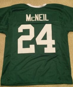 UNSIGNED CUSTOM Sewn Stitche Freeman McNeil Stained Green Jersey