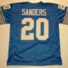 UNSIGNED CUSTOM Sewn Stitched Barry Sanders Blue Jersey
