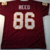 UNSIGNED CUSTOM Sewn Stitched Jordan Reed Burgundy Jersey