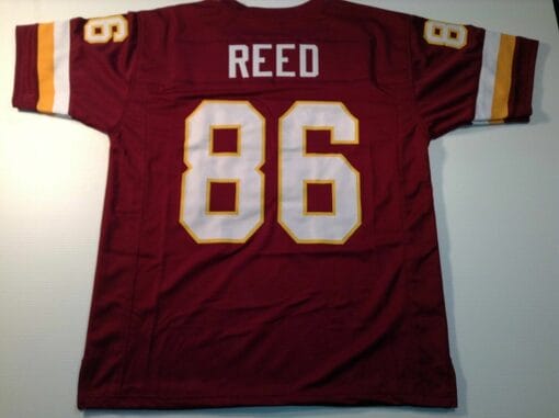 UNSIGNED CUSTOM Sewn Stitched Jordan Reed Burgundy Jersey