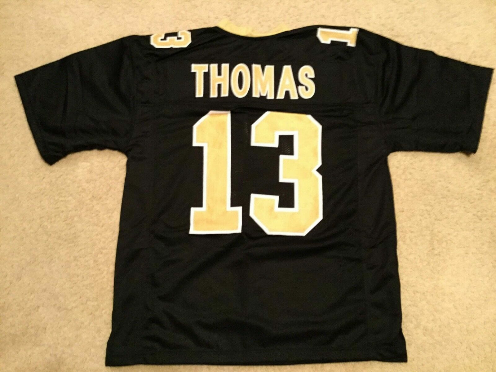 UNSIGNED CUSTOM Sewn Stitched Michael Thomas Black Jersey