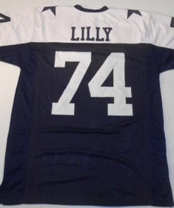 UNSIGNED CUSTOM Sewn Stitched Bob Lilly Thanksgiving Jersey