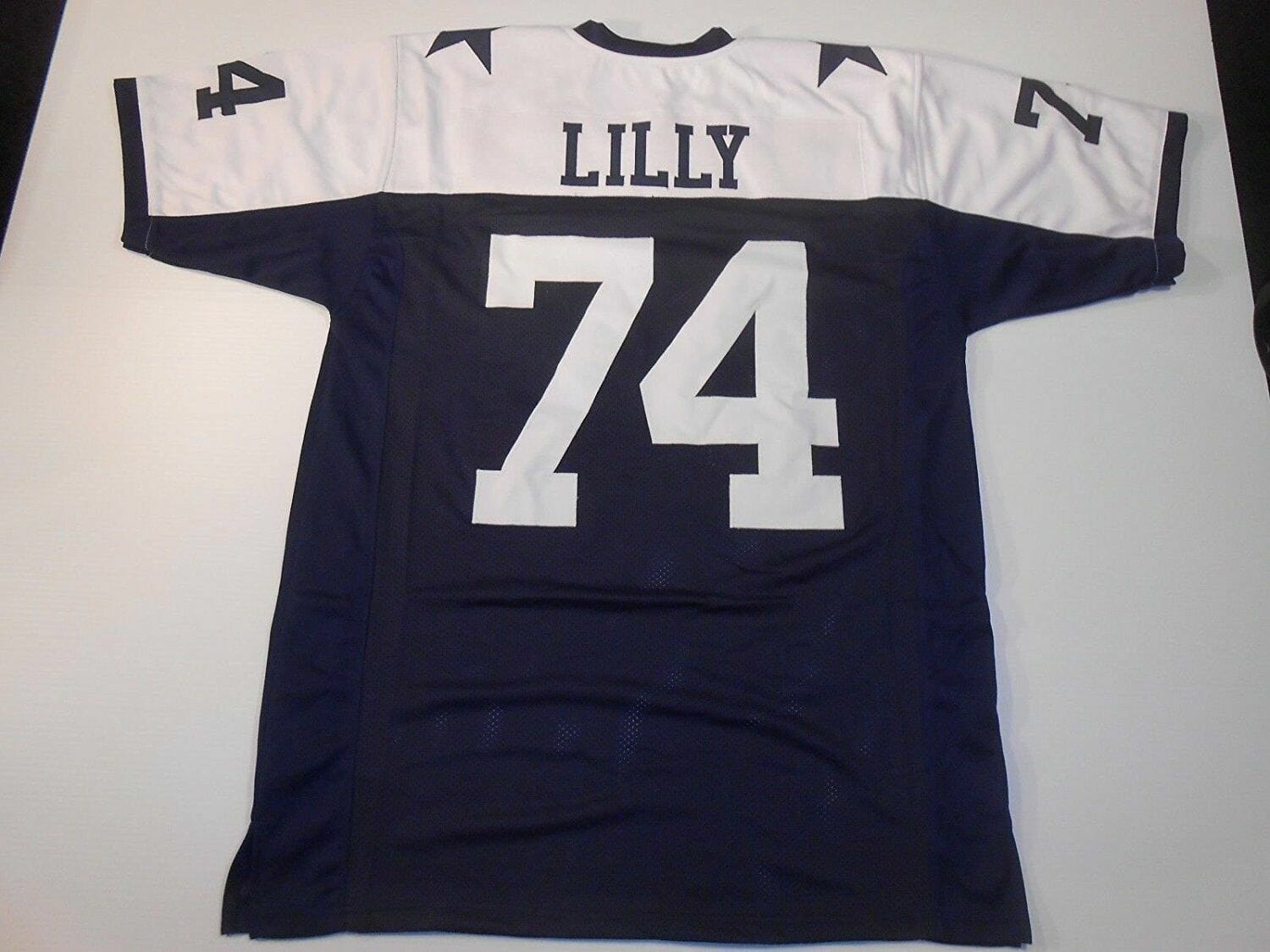 UNSIGNED CUSTOM Sewn Stitched Bob Lilly Thanksgiving Jersey