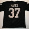 UNSIGNED CUSTOM Sewn Stitched Lester Hayes Black Jersey