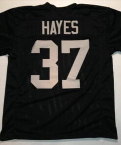 UNSIGNED CUSTOM Sewn Stitched Lester Hayes Black Jersey
