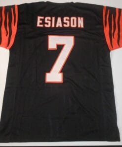 UNSIGNED CUSTOM Sewn Stitched Boomer Esiason Black Jersey