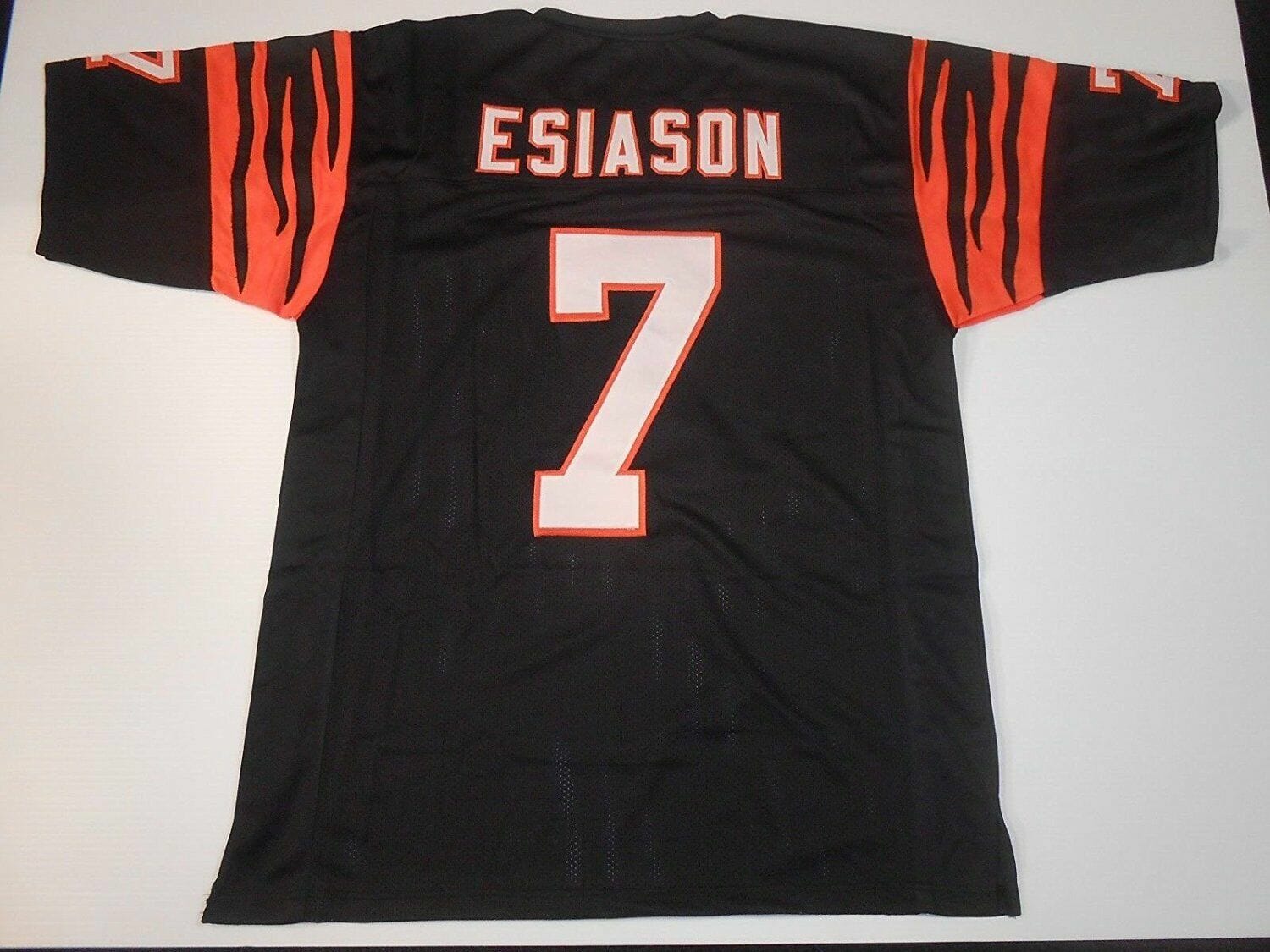 UNSIGNED CUSTOM Sewn Stitched Boomer Esiason Black Jersey