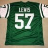 UNSIGNED CUSTOM Sewn Stitched Mo Lewis Green Jersey