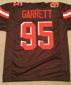 UNSIGNED CUSTOM Sewn Stitched Myles Garrett Brown Jersey