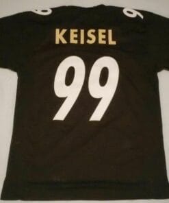 UNSIGNED CUSTOM Sewn Stitched Brett Keisel Black Jersey